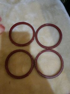 Maroon Bangles Size 2.8