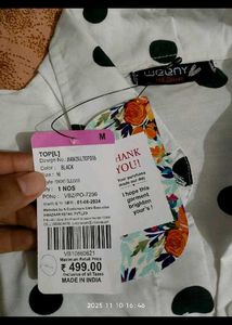 Polka Dot Top - Weeny Medium