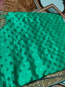 Green &amp; Blue Saree