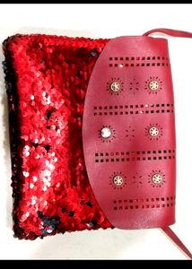 Red Sequence Sling Bag Purse 👛