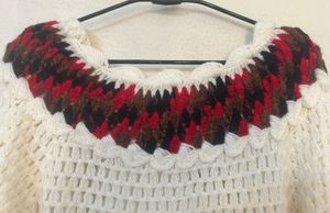 Crochet Knit Mini Dress