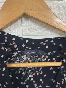 Floral Print Long Sleeve Blouse