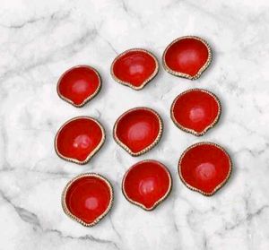 21 Decorative Clay Diyas