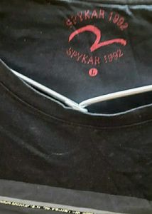 Spykar Black Casual Tshirt Short Sleeves