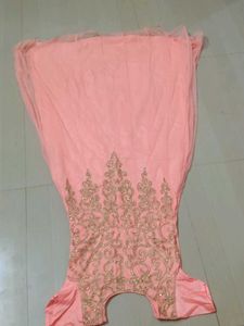 Peach Anarkali Dress
