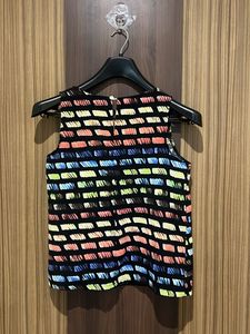 Patterned Sleeveless Top
