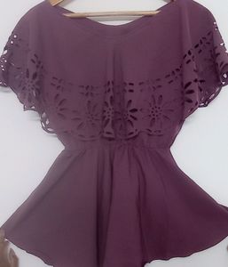 fashionable trandy falared top