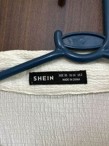 SHEIN- White Long Sleeve Top