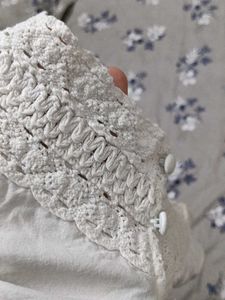 White Crochet Tank Top