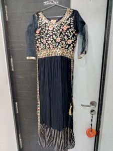 Embroidered Black Anarkali