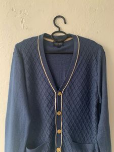 Blue Knit Cardigan