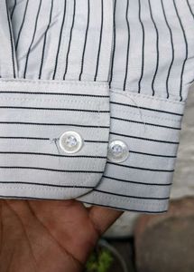 Striped Button-Down Shirt