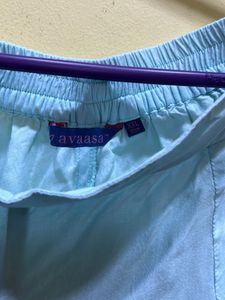 Avaasa Palazzo Light Green Colour Size XXL