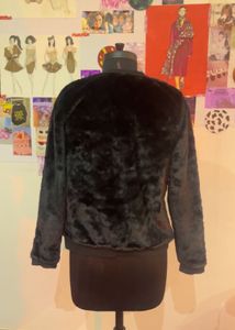 Black Faux Fur Jacket Very Soft