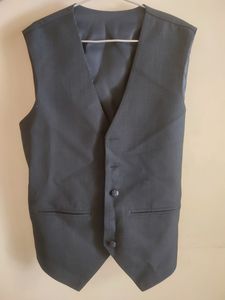 Combo Men Blue Coat Blazer Waistcoat