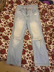 Ripped flarred  Denim Jeans