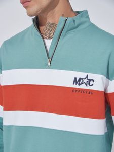 Striped Quarter-Zip Pullover