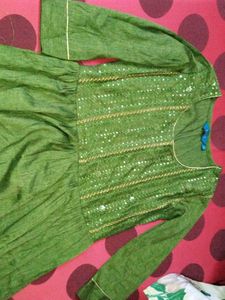 Green Ethnic Gown