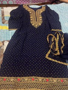 Elegant Navy Blue  Suit