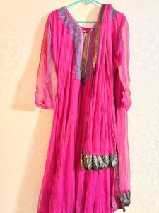 Elegant Pink Ethnic Anarkali