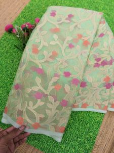 Floral Organza Saree