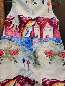 🌸 Dreamy Landscape Print Dress for Girls 🌸