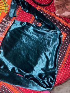 Emerald Velvet Dress