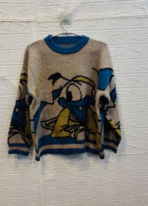 🇷🇺 Donald Duck Imported Graphic Knit Sweater
