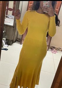 Yellow Midi Dress