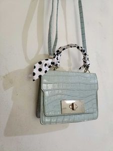 Mint Green Spacious Sling Bag