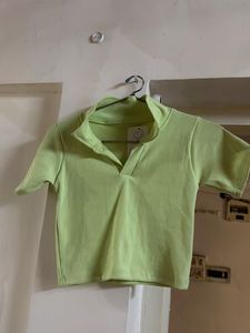 Cute Green Crop Top