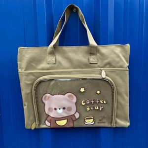 fixed price strictly no coin and swap comments on this will b ignores Beautiful Kawai Tote/laptop Bags 349 Each With 3 Compartments