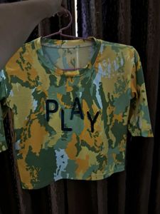 Cute Camo 'Play' Tee