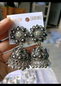 Statement Jhumka Earrings for navratri