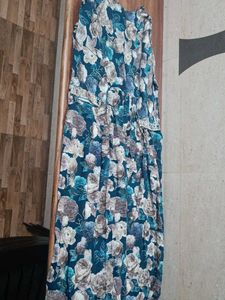 Floral Print Kurta Naira Cut