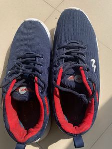 Super Comfortable Navy Blue-Red Campus Sport Shoes