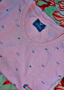 Tysburn Patterned Pink Tee