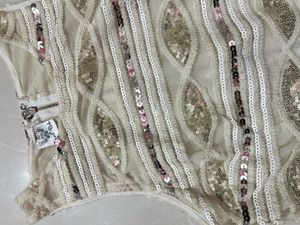 Sequin Embellished Crop Top