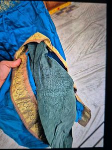 Elegant Blue &amp; Gold gown