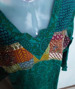 Green Short Kurti