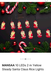 Santa String Lights