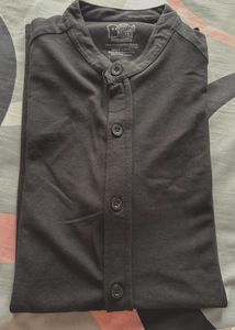 Black Button-Down Shirt