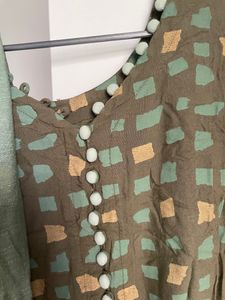 Beautiful Green Suit With Pant And Dupatta