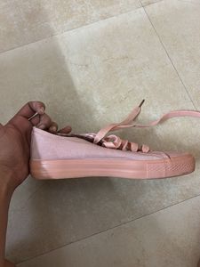 Pink Canvas Sneakers