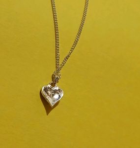 Silver Chain With Heart Charm Attached 💓
