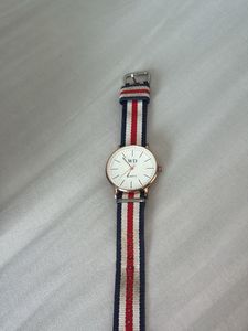 WD Quartz Watch - Red, White &amp; Blue Band