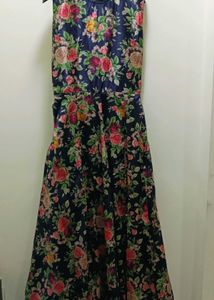 Floral Simple Ethnic Gown