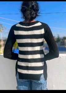 Striped Knit Sweater