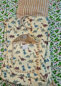 New Handblock Quilted Backpack For Kids