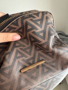 Aldo backpack with logo pattern